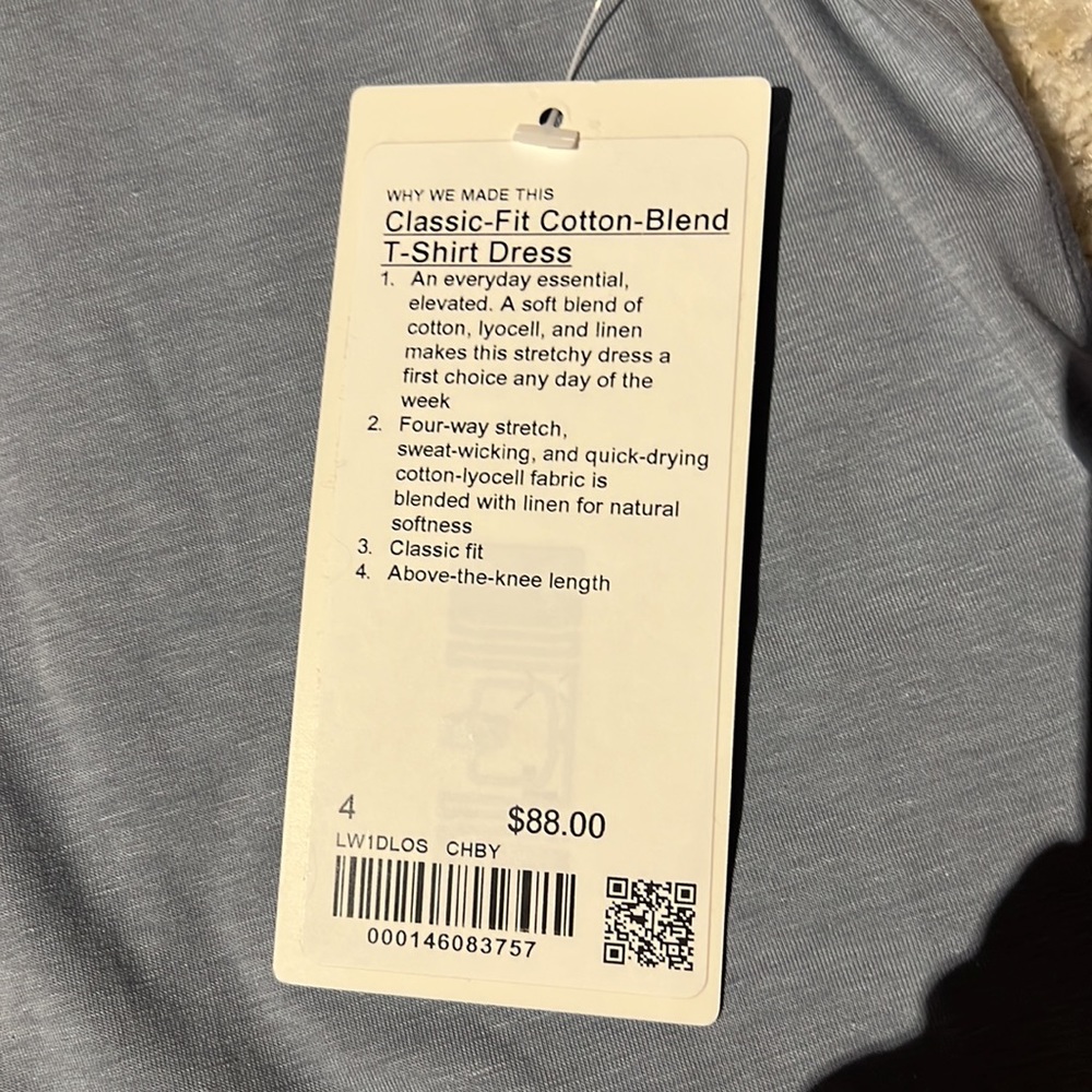 Classic-Fit Cotton-Blend T-Shirt Dress - Picture 7 of 8